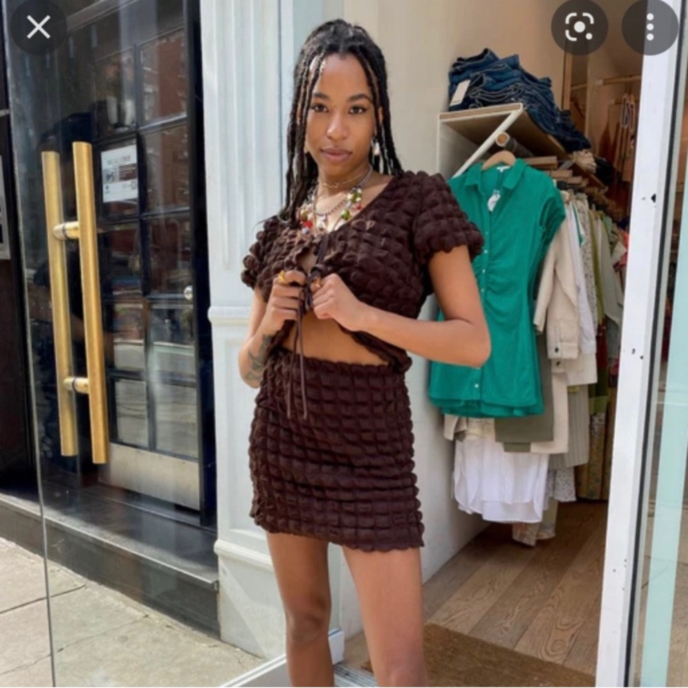 Find Me Now the Label - Mae Tie Top and Mini Skirt